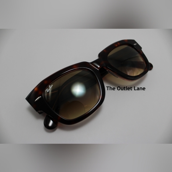 Model Display RayBan State Street Tortoise RB2186 Gradient Brown - Picture 6 of 16